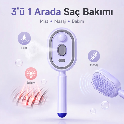 Mistelle™ 3’ü 1 Arada Püskürtmeli Saç Bakım ve Masaj Tarağı
