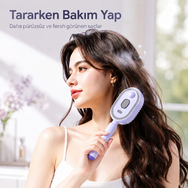 Mistelle™ 3’ü 1 Arada Püskürtmeli Saç Bakım ve Masaj Tarağı